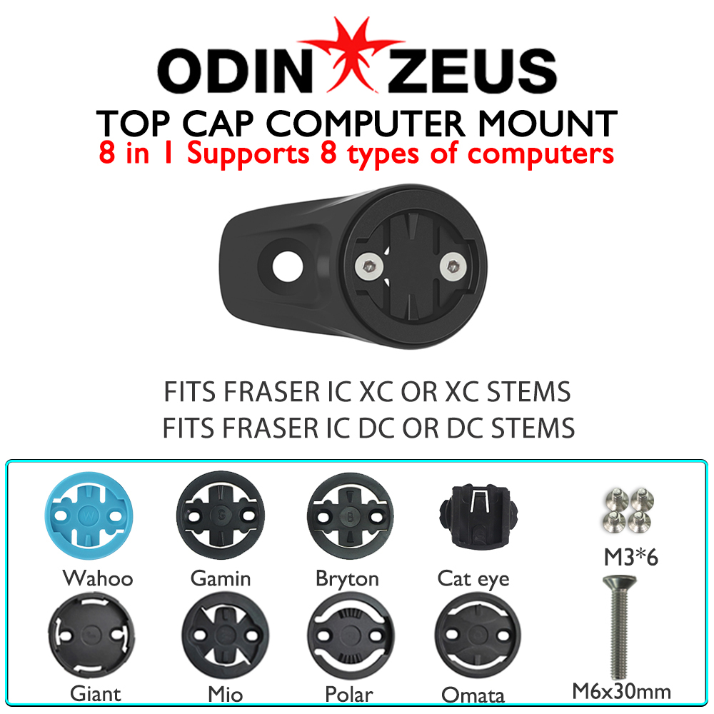 Mountain Biking Xc - 0° Top Cap Computer Mount, Fits