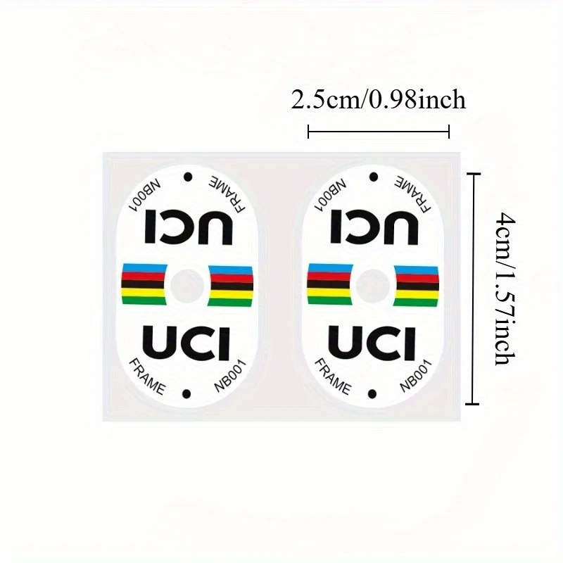 Mountain Biking Uci - 2Pcs UCI Certified Bicycle Valve Stickers