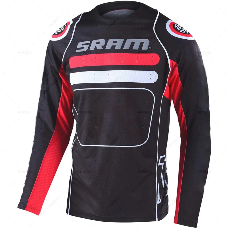 Mountain Biking New Jersey - Sram Cycling Jersey for Men, Long