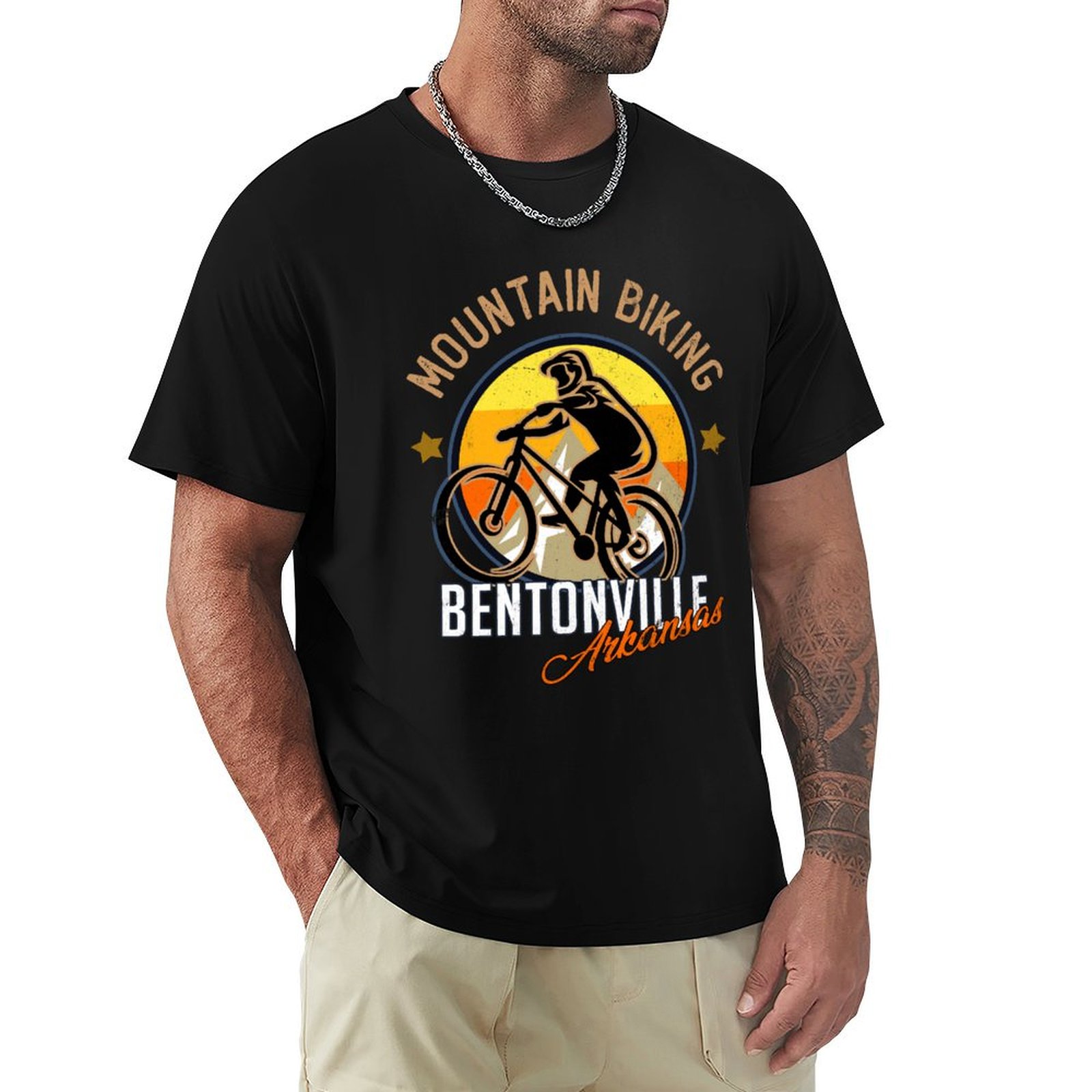 Mountain Biking Arkansas - bentonville arkansas mountain biking T-Shirt Relaxed