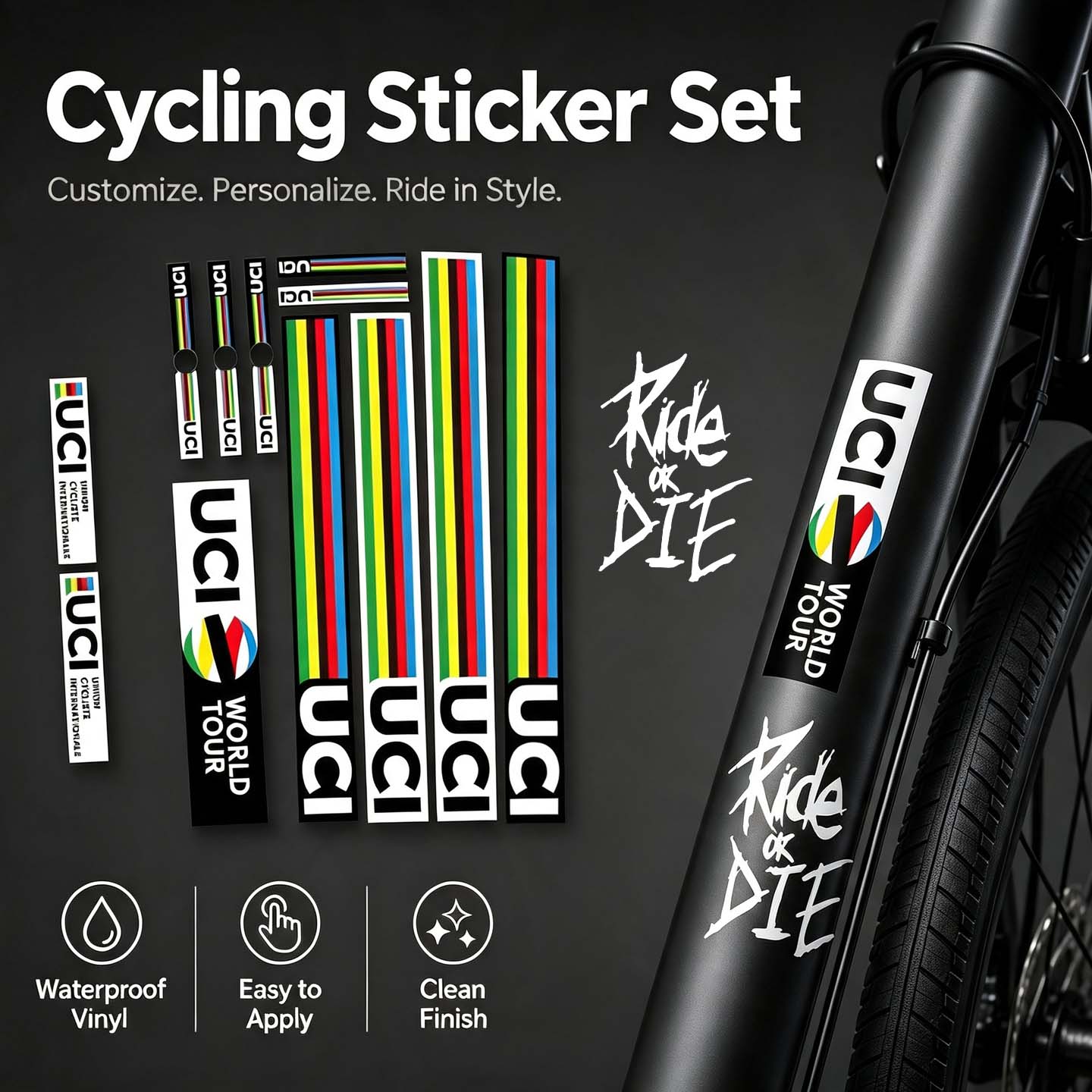 UCI Cycling DIY Decor Stickers - đánh giá và giá Mountain Biking Uci