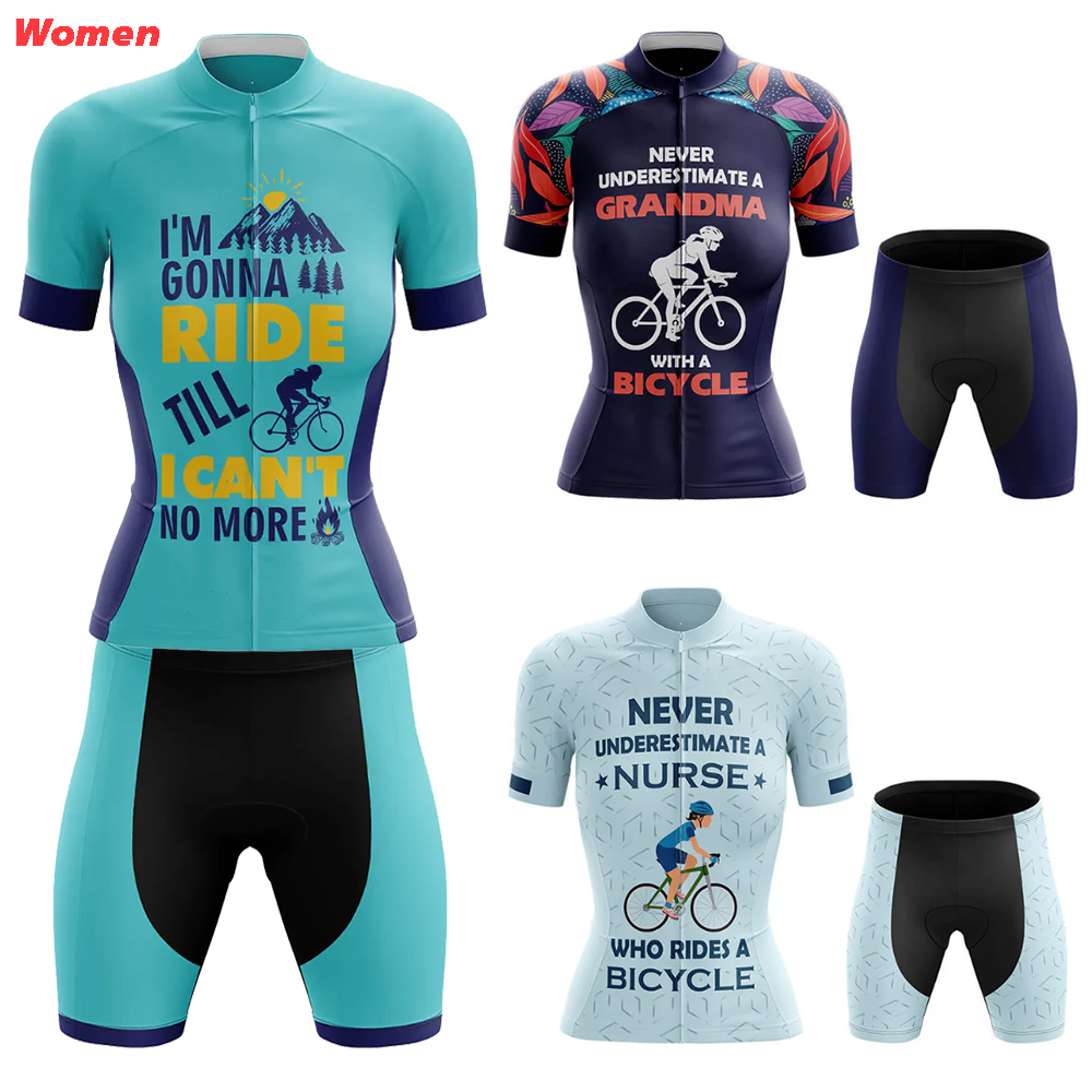 New Grandma Polyester Cycling  - đánh giá và giá Mountain Biking Outfits Women