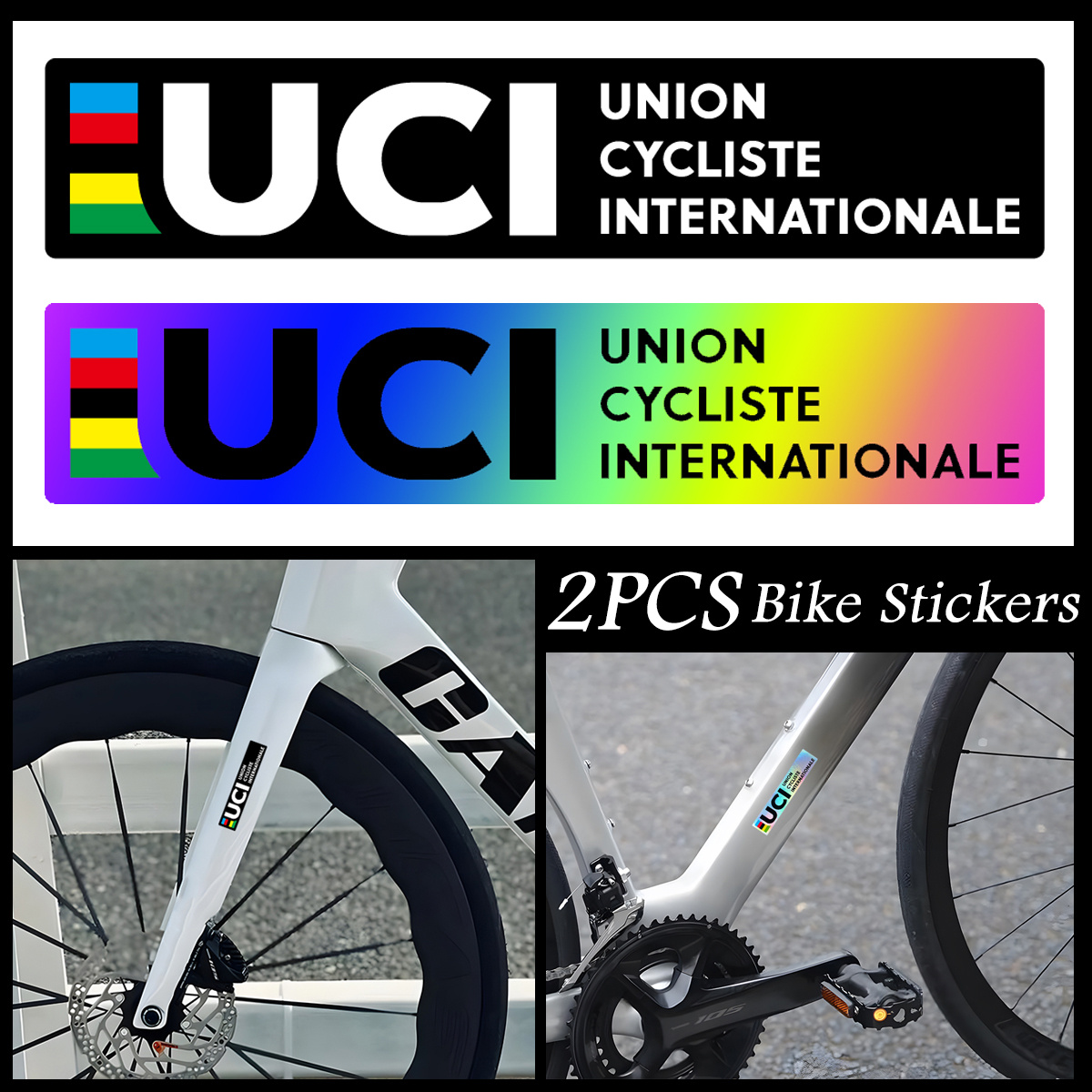 2Pcs UCI Style Reflective Lase - đánh giá và giá Mountain Biking Uci